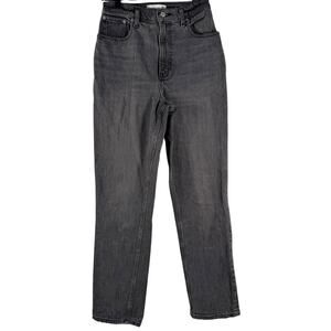 Abercrombie & Fitch Women Black The 90s Straight Ultra High Rise Jeans Size 26/2